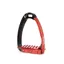 Tech Venice Flat Evo Safety Stirrups-Black/Red
